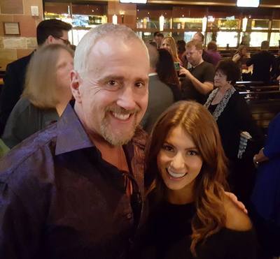 Dan with Jen Widerstrom at The Biggest Loser Finale After Party